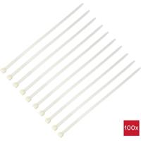 TRU COMPONENTS TC-12626016 Kabelbinder 550 mm 12.7 mm Natuurlijk wit HVAC 100 stuk(s) - thumbnail