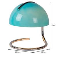 Lucide CATO - Tafellamp - Ø 23,5 cm - 1xE27 - Blauw - thumbnail