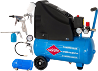 Airpress HLO 215-25 | Compressor | met 6-delige set | 215 l/min | 24 liter - 48140 - thumbnail