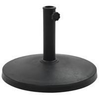 VidaXL Parasolvoet rond 10 kg polyresin zwart - thumbnail