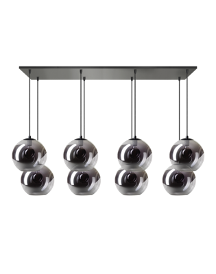 ETH 8-lichts glazen hanglampOrb - 05-HL4271-3036