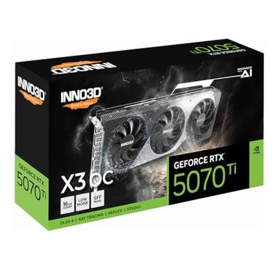 Inno 3D Nvidia RTX 5070 Ti Videokaart RTX™ 5070 Ti X3 OC 16 GB GDDR7-RAM PCIe x16 PCIe 5.0 x16 Inno 3D Nvidia RTX 5070 Ti Videokaart RTX™ 5070 Ti X3 OC 16 GB GDDR7-RAM PCIe x16 PCIe 5.0 x16