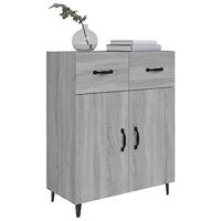 Dressoir 69,5x34x90 cm bewerkt hout grijs sonoma eikenkleurig - thumbnail
