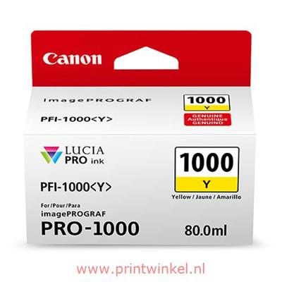 Canon PFI-1000Y Yellow Ink