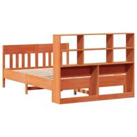 Bedframe zonder matras massief grenenhout wasbruin 160x200 cm - thumbnail
