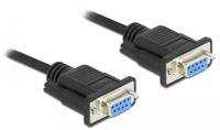 Delock Aansluitkabel Serieel [1x RS232-bus - 1x RS232-bus] 0.5 m Zwart - thumbnail