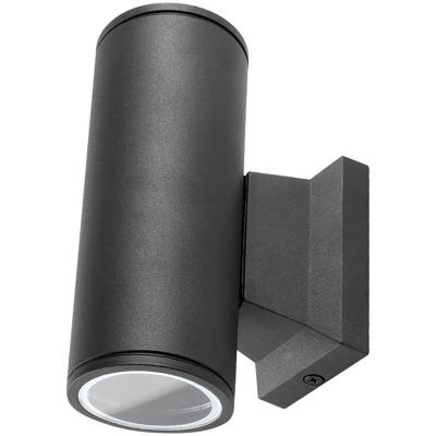 Mat Zwarte LED Tuinverlichting Buitenlamp - Aluminium GU10 - 2 Lichtpunten