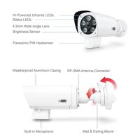 INSTAR IN-9408 2K+ LAN/WLAN ws 101665 IP Bewakingscamera WiFi 2560 x 1440 Pixel - thumbnail