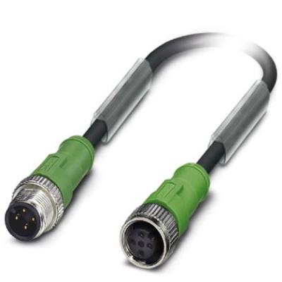 Phoenix Contact 1546644 Sensor/actuator connector, geassembleerd M12 Aantal polen (sensoren): 4 Stekker, recht, Bus, recht 2.00 m 1 stuk(s)