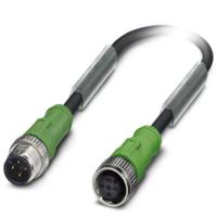 Phoenix Contact 1546644 Sensor/actuator connector, geassembleerd M12 Aantal polen (sensoren): 4 Stekker, recht, Bus, recht 2.00 m 1 stuk(s) - thumbnail