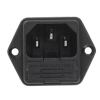 Bulgin PF0001/63 Apparaatstekker (koud) PF Stekker, inbouw verticaal Totaal aantal polen: 2 + PE 10 A Zwart 1 stuk(s) - thumbnail
