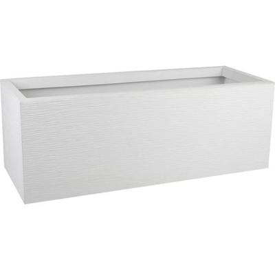 PLASTIC EDA bloembak Graphit Up - 57 L - Afmetingen 79,5 x 29,5 x 29,5 cm - Witte ceruse