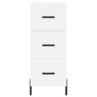 Dressoir 34,5x34x90 cm bewerkt hout wit - thumbnail