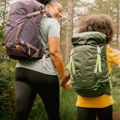 Osprey Jet 12 Rugtas Kinderen Green Canopy/Limeline Green 12L