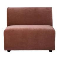 HKliving Jax bank Middle Royal Velvet Magnolia - thumbnail