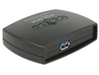 Delock 87724 USB 3.2 Gen 1-schakelaar (USB 3.0) Zwart - thumbnail