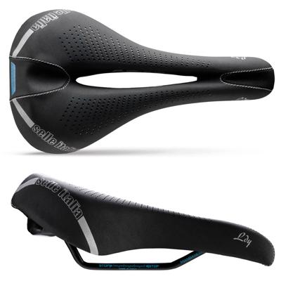 Selle italia lady e-bike gel flow s2/black/blue