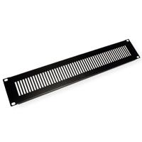 VALUE 19 ventilatie frontpaneel 2 HE, zwart - thumbnail