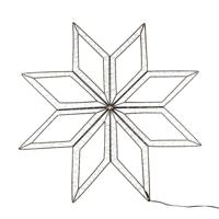 Outdoor Black 8-Pointed Star 73 x 73 cm en 200Led Classic Warm Wit Anna's Collection - Annas collection - thumbnail