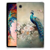 Back Case voor Samsung Galaxy Tab A9 Vintage Pauwen - thumbnail