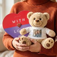 Teddybeer met Milka hart - thumbnail