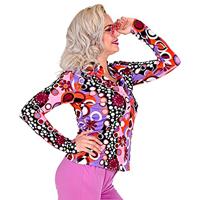 Party Blouse Paars 70&apos;s Groovy Dames - thumbnail