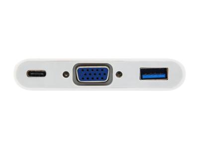 Equip 133462 usb type c to vga female/usb a female/pd adapter, 1080p, 15cm, white