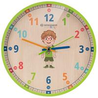 BRESSER JUNIOR wandklok voor kinderen (groen) - thumbnail