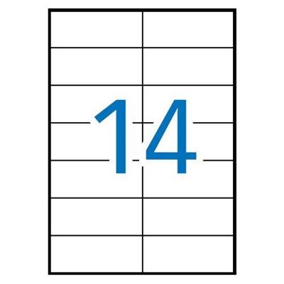 Apli laser A4 etiketten 105x42,4mm 1.400