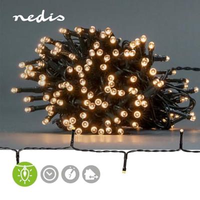 Nedis CLBO192 Decoratieve Verlichting Koord 192 Led&apos;s Warm Wit 14.40 M Licht Effecten: 7 Binnen & Buiten Batterij Gevoed