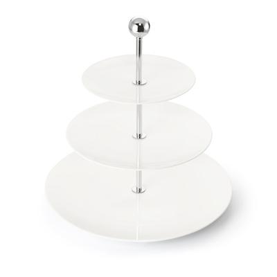 DIBBERN - White Pure - Etagere 3laags 16-21-28cm DIBBERN - White Pure - Etagere 3laags 16-21-28cm