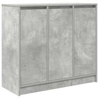 Dressoir 85x34x76 cm bewerkt hout betongrijs - thumbnail