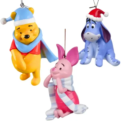 Disney Kerstbal Pakket Pooh en vrienden - 3 stuks