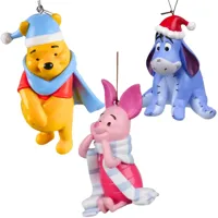 Disney Kerstbal Pakket Pooh en vrienden - 3 stuks - thumbnail