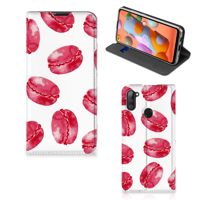 Samsung Galaxy M11 | A11 | Flip Style Cover | Pink Macarons - thumbnail