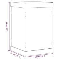 VidaXL Vitrine transparant 14x14x22 cm acryl - thumbnail