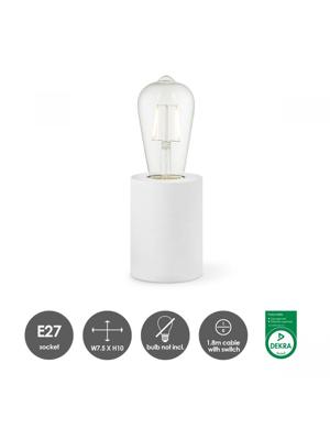 Light depot - tafellamp Dry 10 rond - wit - Outlet