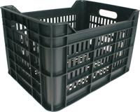 AMIGO fietskrat 30 liter 100% gerecycled kunststof donkergrijs - thumbnail