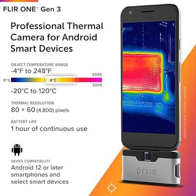 FLIR One Gen 3 - USB-C Warmtebeeldcamera voor smartphone -20 tot +120 °C 80 x 60 Pixel 8.7 Hz