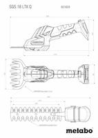 Metabo SGS 18 LTX Q Grasschaar, Struiksnoeischaar Accu Zonder accu - thumbnail