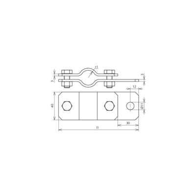 DEHN ERS 34 AB11 STTZN Aardingsbuisklem 1 stuk(s)