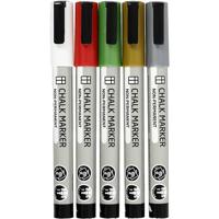 Creativ Company Krijt markers metallic kleuren, 5st. - thumbnail