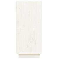 Wandkast 60x34x75 cm massief grenenhout wit - thumbnail