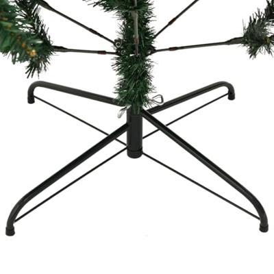 VidaXL Kunstkerstboom met scharnieren en standaard 240 cm
