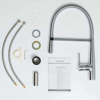 Schutte NEW YORK ééngreepsmengkraan keuken met spiraalveer | chroom - 79170 79170 - thumbnail