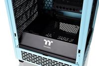 Thermaltake The Tower 200 Mini-tower PC-behuizing Turquoise 2 voorgeïnstalleerde ventilators, Zijvenster, Stoffilter - thumbnail