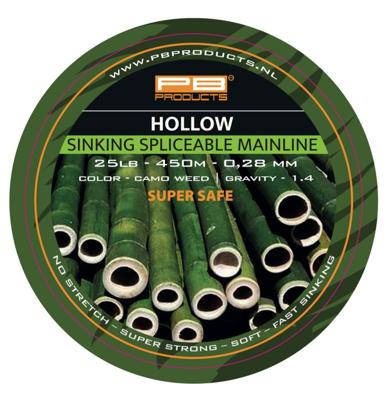 PB Hollow Braid Splicable Camo Weed 0.28mm 25Lb 450m