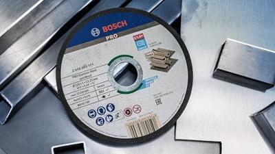 Bosch Accessoires 100x Doorslijpschijf Inox (RVS) 125X1X22.23 in emmer - 2608626113 - thumbnail