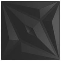 VidaXL 24 st wandpanelen ster 6 m² 50x50 cm xps zwart - thumbnail