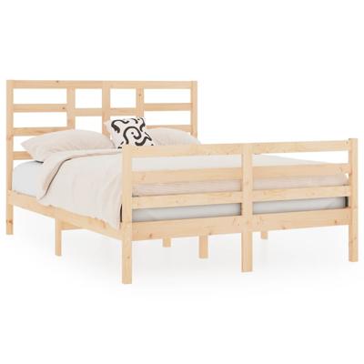 Bedframe massief hout 140x190 cm - thumbnail